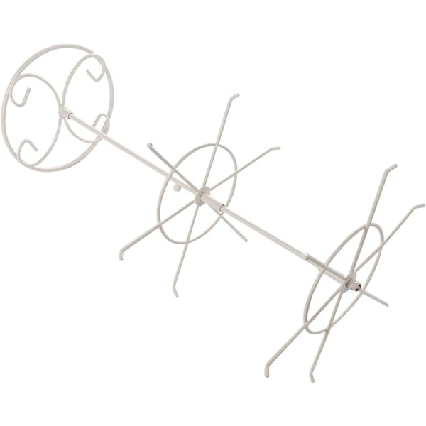 1 stk. (hvid) smykke ring display stand, roterende