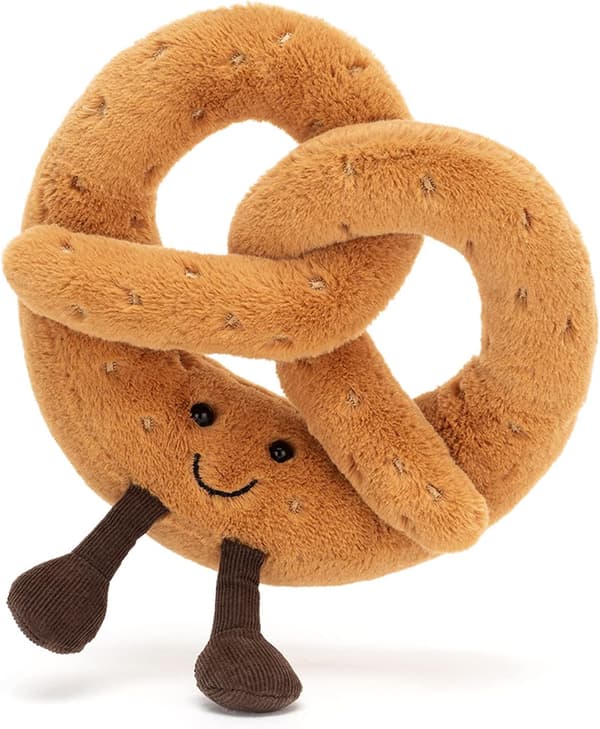Amuseables Pretzel -pehmolelu, 7 tuumaa | Ruokaplussi | Hauska lahjaidea