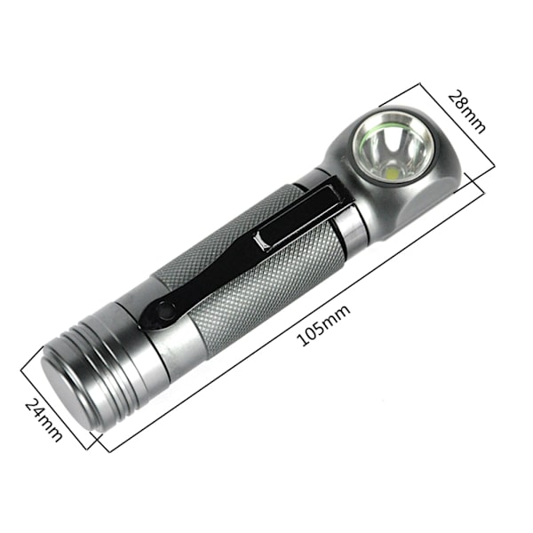BORUiT XPL V5 LED 1000LM Hodelykt 3 Modus Vanntett