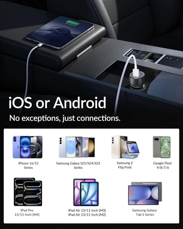 2 stk. bil Carplay-kabel USB A til USB C til Carplay USB C-ledning Bilopladerkabel Erstatningsledning 2 meter 2m 67w