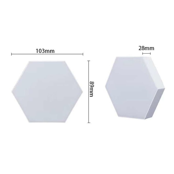 Hexagon LED-panel - 6 st RGB Smart LED-panellampor