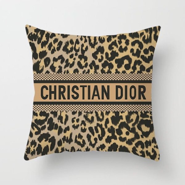 Logo ljus lyxig stil fyrkantig mode vardagsrum soffa kort plysch örngott BZT49-1 45*45 (short plush single-sided)