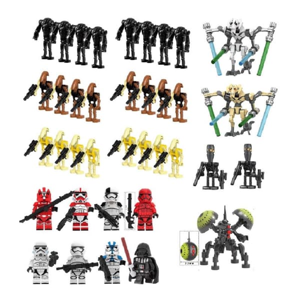 Star Wars stridsrobot soldater barnens byggklossar leksakspåsar 22pcs set