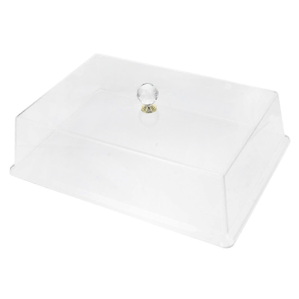 Rektangulär Tårtkupa Mat Skydd Material Hem Användning 34X24X10.5CM 1Set
