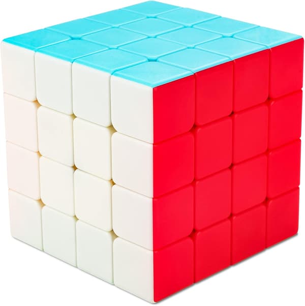 Speed Cube 4x4 Stickerless Glat Magisk Cube 4x4x4 Speed Puzzle Cube 3D Puzzle Cube Hjernevrider Pædagogisk Legetøj til Børn Voksne
