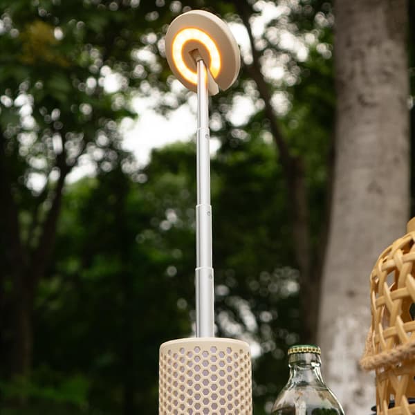 Teleskopisk campinglykt, LED-lykter for strømbrudd, 2600 mAh, oppladbar