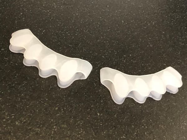 Tåspreder til Hallux Valgus - 1 par blød silikone gel spreder - Knystkorrigerer til hammertæer