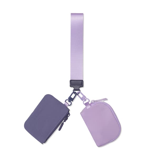 Bærbar Håndledspung – Mini Kortholder og Møntpung til Hverdagsbrug Light purple