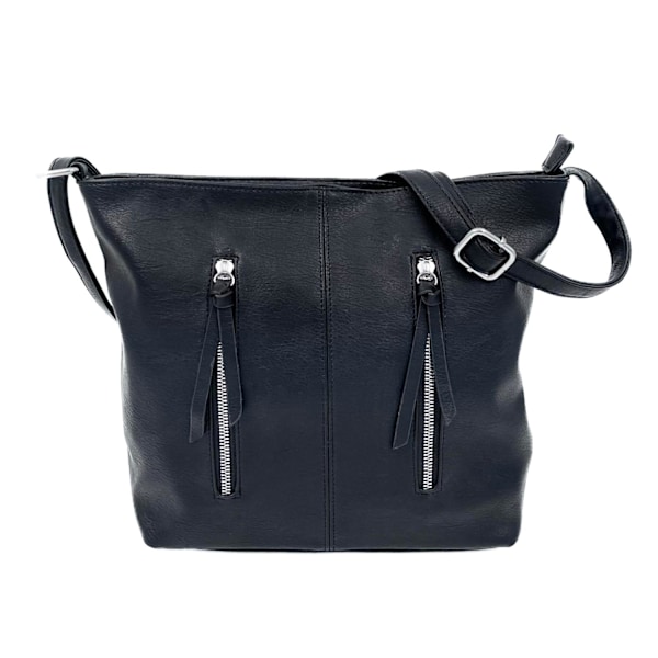Axelremsväska, konstläder Black Black
