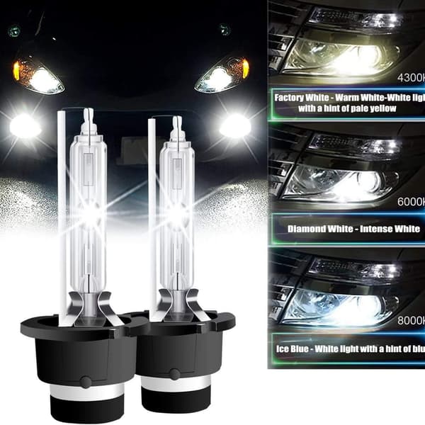 D3S 35W 6000K Vitt Ljus 12V HID Xenonlampor i Metall 2st