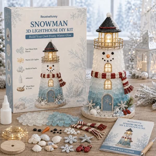 Gør-det-selv Lysende Julefigur af Havglas D