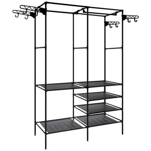 Klesstativ / Kleshenger med hyller - 170cm