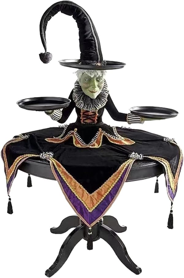 Halloween Heks Display Stativ Bakke Halloween Dekoration Harpiks Cra