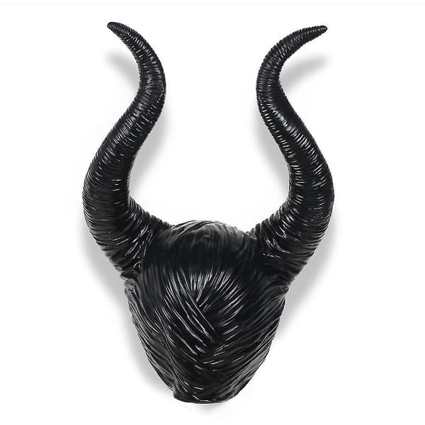 Halloween Maleficent Horn Hodebånd Cosplay Svart, Ond Maleficent Hodeplagg Ornament, for Kvinner/Menn
