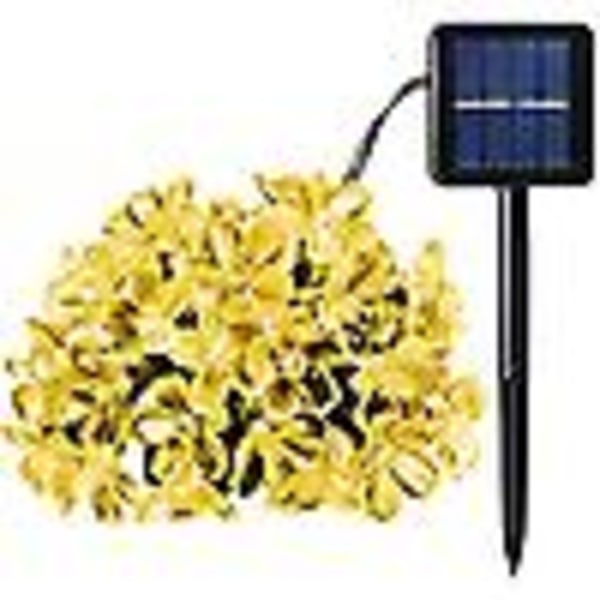 7M 50 LED Körsbärsblom Solar Ljusslinga Trädgård Fairy Lights