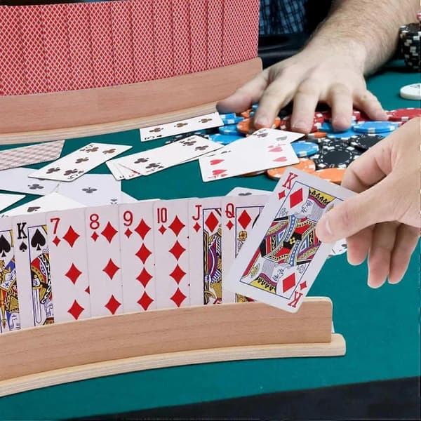 Spelkortshållare Handplatta Hållare 2-pack Poker Stöd Organizer