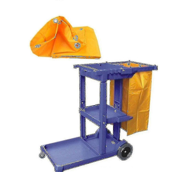 Rengøringsvogn Rengøringsværktøj Vandtæt Vogn Opbevaringstaske 40x28x69cm Gul - På lager