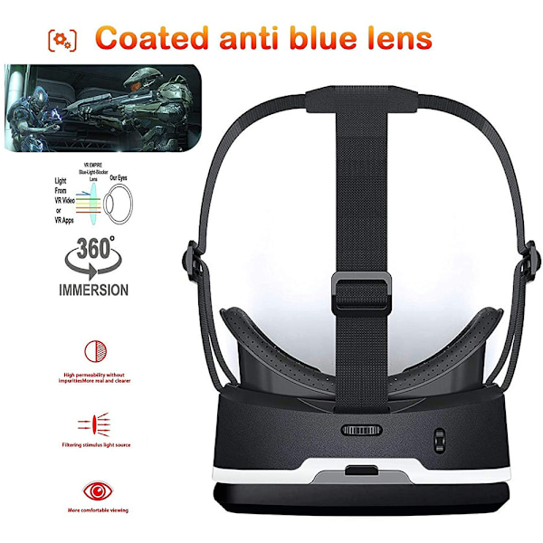 VR-lasit Virtuaalitodellisuuslasit Yhteensopiva IPhonen kanssa &