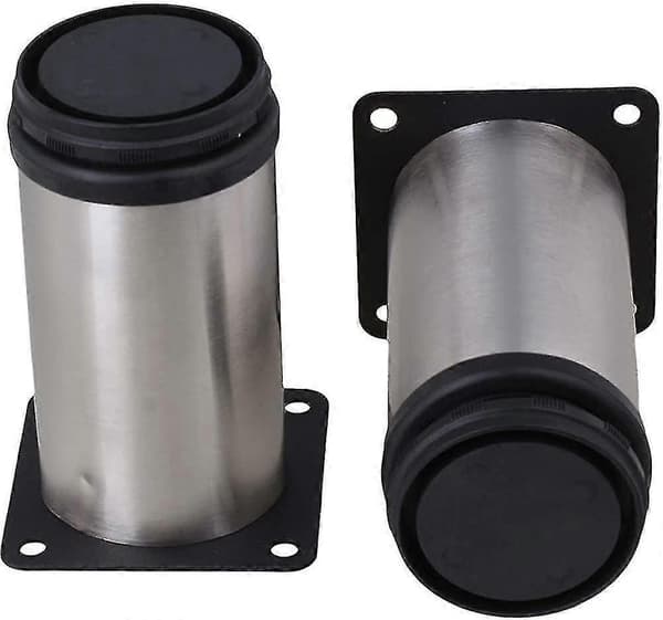 Justerbara rostfria fötter för kök, runda möbelben, 4-pack
