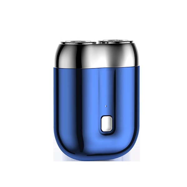 Ny mini dobbelthodet barbermaskin elektrisk bærbar barbermaskin for menn USB-lading full kropp vaskbar barbermaskin grey