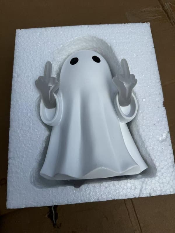 Halloween Nattlampa Spöke Lysande – Långfingerdekoration för Veranda, Sovrum & Balkong