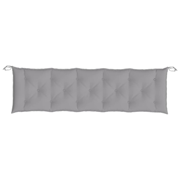 vidaXL Hagebenkpute Grå 180x50x7 cm Oxford-stoff Grey grå