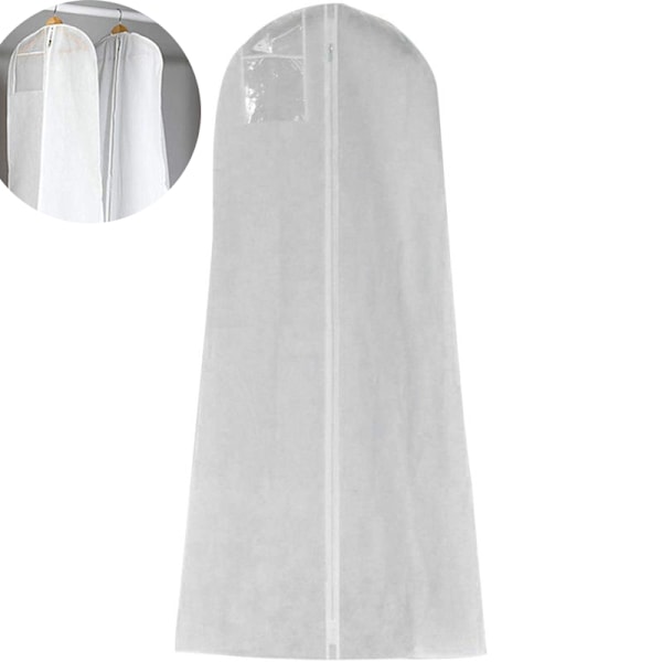 Hengittävä vaatepussi suojapäällinen häämekkoille