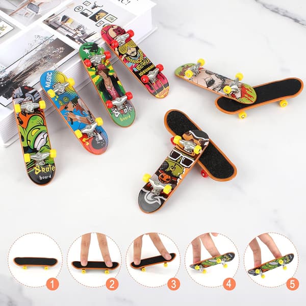 12 stk. Mini Fingerboards, Mini Skateboard Legetøj Dæk Truck