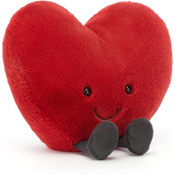 Jellycat Morsomt Rødt Hjerte Kosedyr | Valentinsdagsgaver til Barn, Gutter, Jenter, Tenåringer, Menn og Kvinner