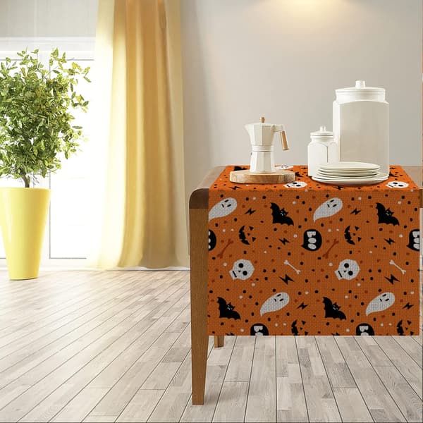 Halloween Pumpa Bordlöpare, Spindelnätsbordlöpare för