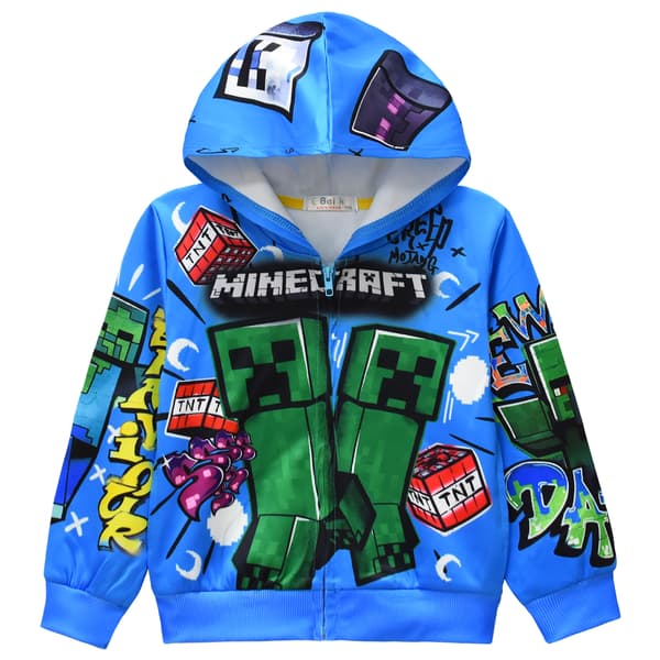 Rainbow Friends Børne Hættejakke/Sweatshirt med Lynlås 36182 110cm