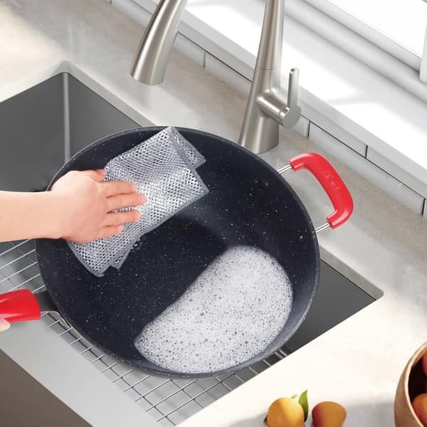 Multifunktionella köksrengöringsdukar Set Dubbla lager Non-stick Återanvändbara diskhanddukar Skrubbsvampar 10 stycken