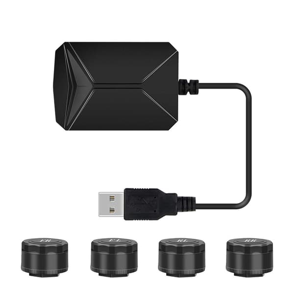 Dekktrykkovervåkingssystem Eksterne USB TPMS-sensorer Kompatible med Android Bilnavigasjonsdisplay Ekstern