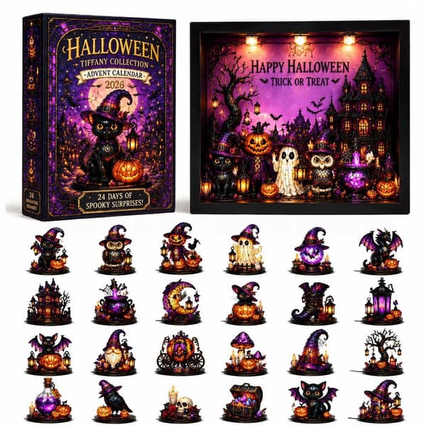 Halloween Tiffany Style Adventskalender Nedräkning Blind Box Tiffany 26*18*3CM