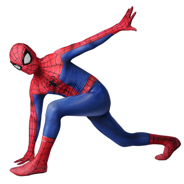 Elastisk Spandex Superhelt Bodysuit for Cosplay og Halloween, Helkropps Kostyme Jumpsuit for Menn og Gutter Adults M