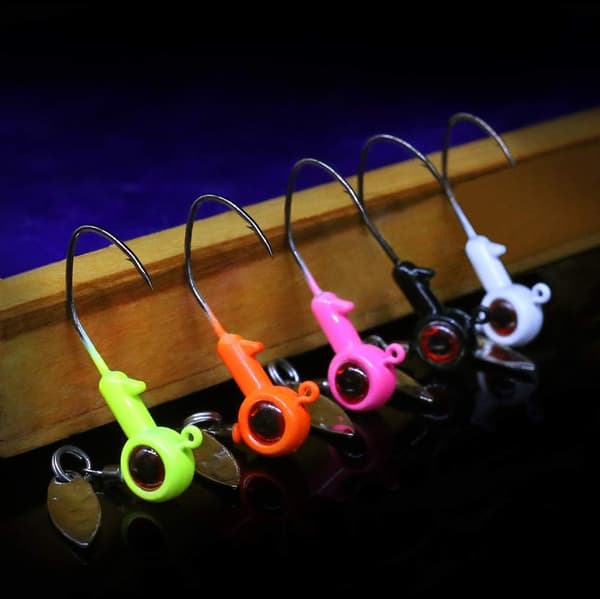 Crappie-Jigs-Kit 30-kpl Panfish-kalastusjigit Lyijypääjigit Koukku