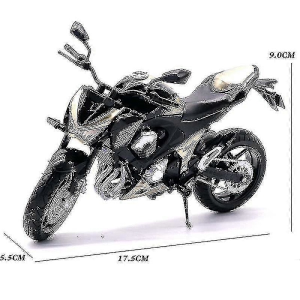 1:12 Kawasaki Z900 Metalliseos Painevalettu Moottoripyörämalli Lelu Ajoneuvokokoelma Moottoripyörä Iskunvaimennin Maasto Automoottoripyörä Leluauto