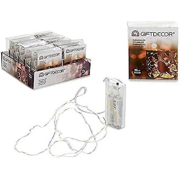 LED lyslenke - GAVE DEKORASJON - 90 cm - Transparent - Innendørs - Integrert LED