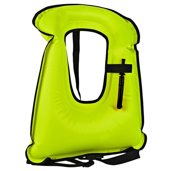 Oppblåsbar snorkelvest for voksne, lett og slitesterk flytejakke for dykking Green