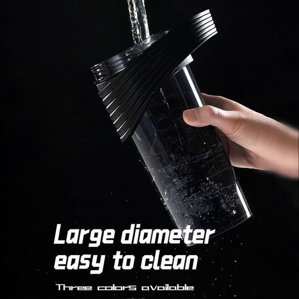 800 ml musta sähköinen shaker-pullo, USB ladattava, BPA-vapaa, automaattinen, kuntosalille