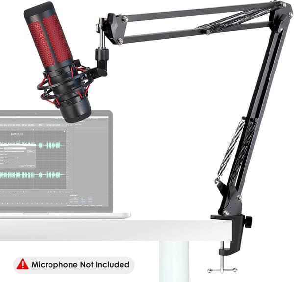 Mikrofonstativ - Professionellt stativ för HyperX QuadCast S kondensatormikrofon