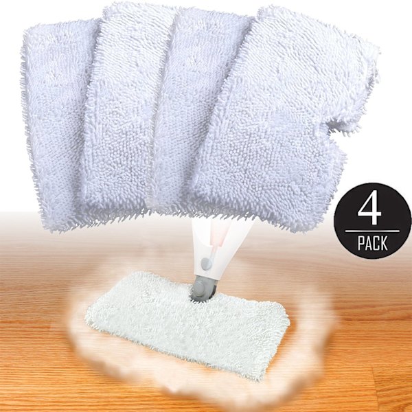 4-pak Mikrofiber Moppputer, Erstatning for Shark Dampmopp