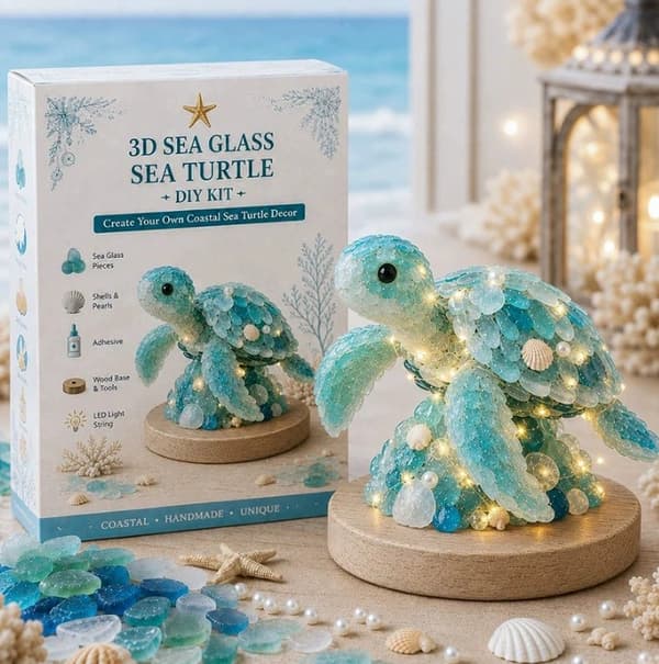 DIY 3D-merilasitaidesarja - Rannikko- ja joulusarja E