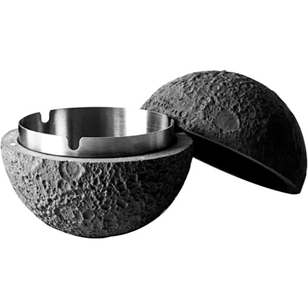 Lukket cement askebæger til indendørs og udendørs brug, originalt anti-vind design