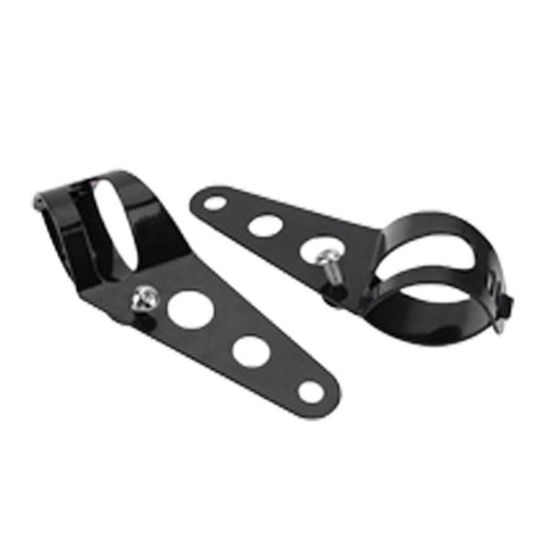 2 stk. Motorcykel Forlygtebeslag Støtteramme SVART 28MM-34MM sort black 28mm-34mm-28mm-34mm