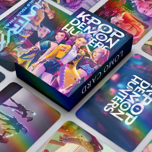 Nytt 55-pack Demon Hunter Kpop anime LOMO-kort