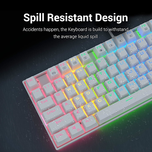 Redragon K552 Mekaniskt Speltangentbord 60% Kompakt 87 Tangenter