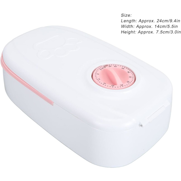 Automatisk kattefoderautomat med timer, aftagelig intelligent automatisk kattefoderautomat til enkelt måltid til katte (Pink) pink