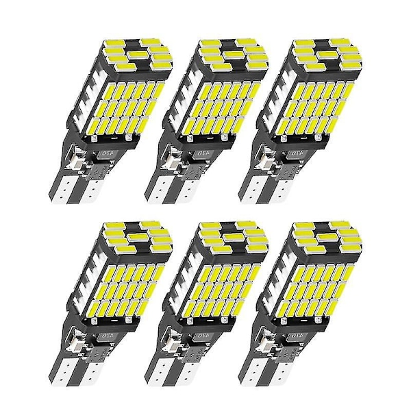 2/6x T15 Led W16w Lampor Canbus Obc Felkodfri Led Backljus 921 912 W16w Led Lampor Bil Backljus Xenon Vit 12v Inget Fel (dp) [DB] 6st 6PCS Amber Yellow
