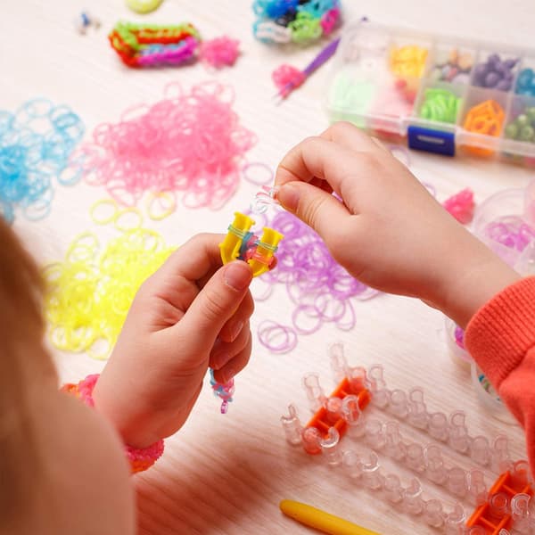 360st S Clips Loom Band Clips Plastkopplingar Påfyllningar white